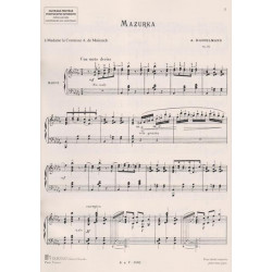 Hasselmans Alphonse - Mazurka op. 31 pour harpe