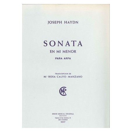 Haydn Joseph - Sonate en mi menor para arpa