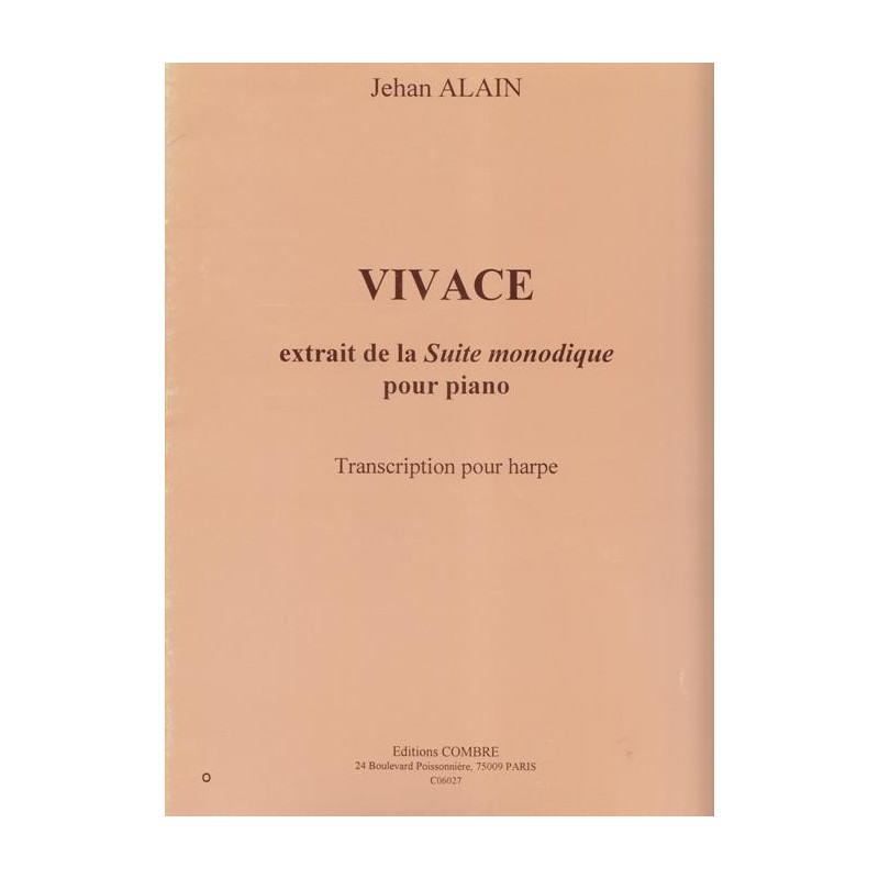 Alain Jehan - Vivace, de la suite monodique
