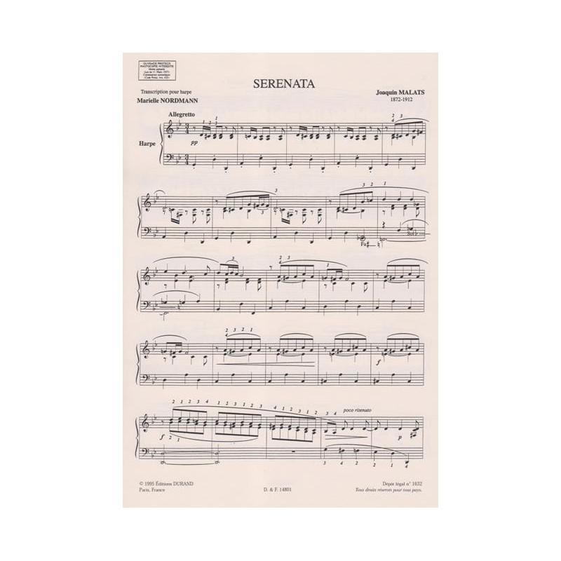 Malats Joaquin - Serenata