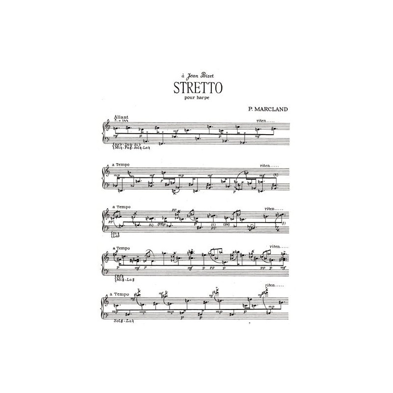 Marcland Patrick - Stretto pour harpe