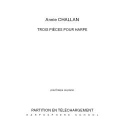 Challan Annie - Trois pièces pour harpe - téléchargement
