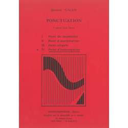 Galais Bernard - Ponctuation 4 - Point d'interrogation