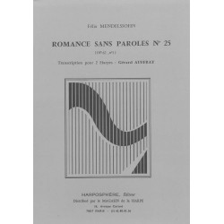 Mendelssohn Felix - Romance sans paroles n° 25 (Gérard Auffray)