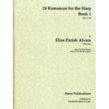 Parish Alvars Elias - 24 romances for the harp - book 1 (1 -12)