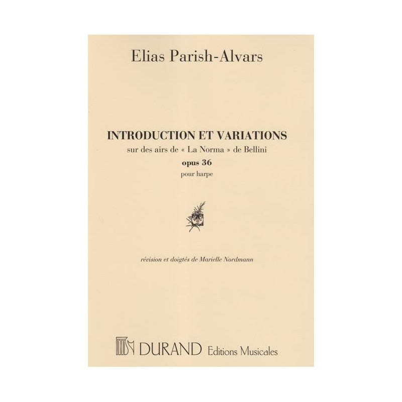 Parish Alvars Elias - Introduction & variations sur la Norma