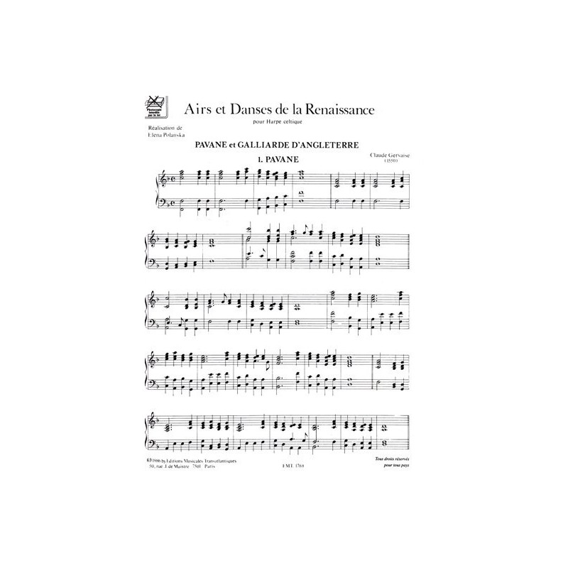 Polonska Elena - Airs & danses de la renaissance (harpe celtique)