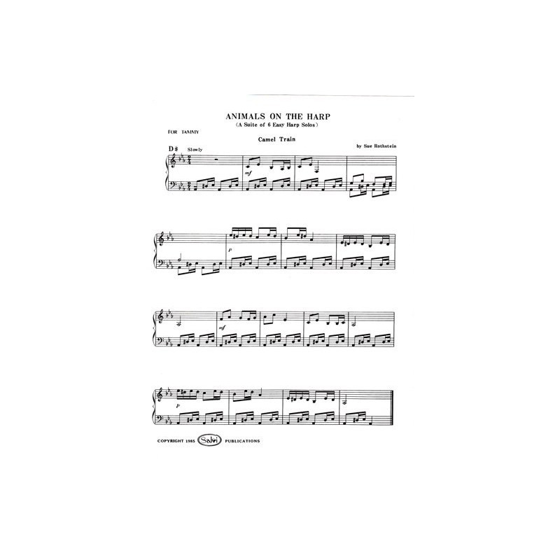 Rothstein Sue - Animals on the harp<br>A Suite of 6 Easy Harp Solos