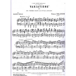 Salzedo Carlos - Variation sur 1 th