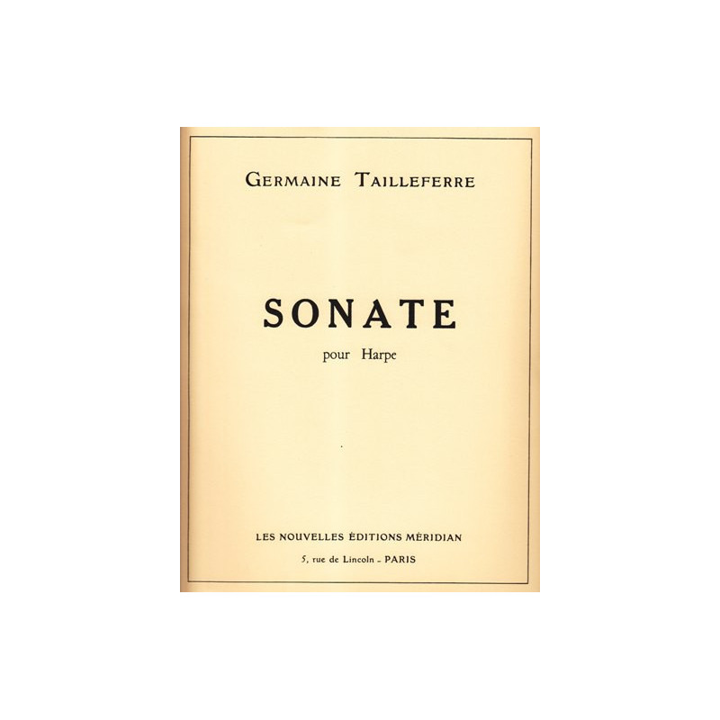 Tailleferre Germaine - Sonate