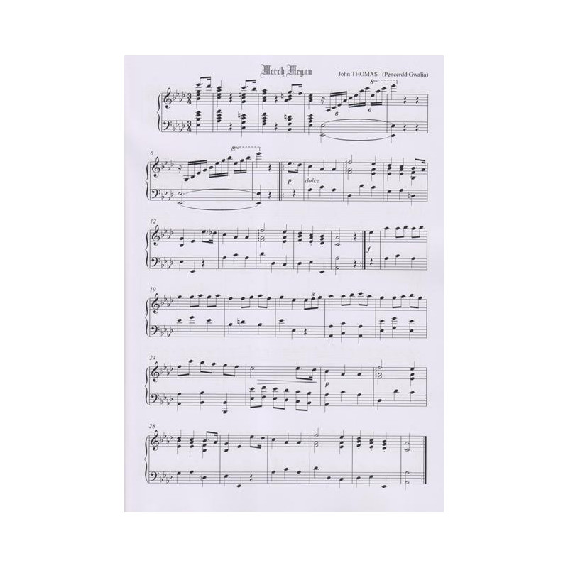 Thomas John - Welsh melodies for the harp Merch Megan