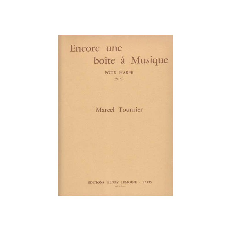 Tournier Marcel - Encore une bo