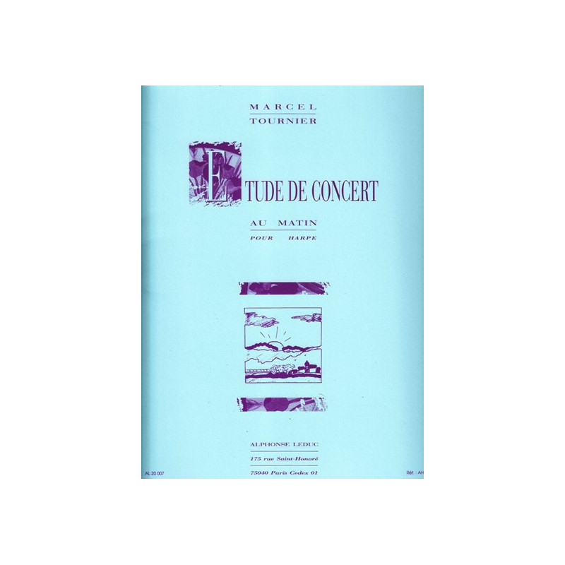 Tournier Marcel - Etude de concert, au matin