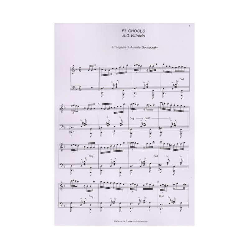 Villoldo Angel Gregorio - El Choclo (harpe 