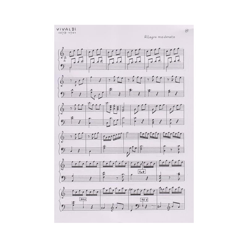 Vivaldi Antonio - Allegro en ut M (harpe celtique)