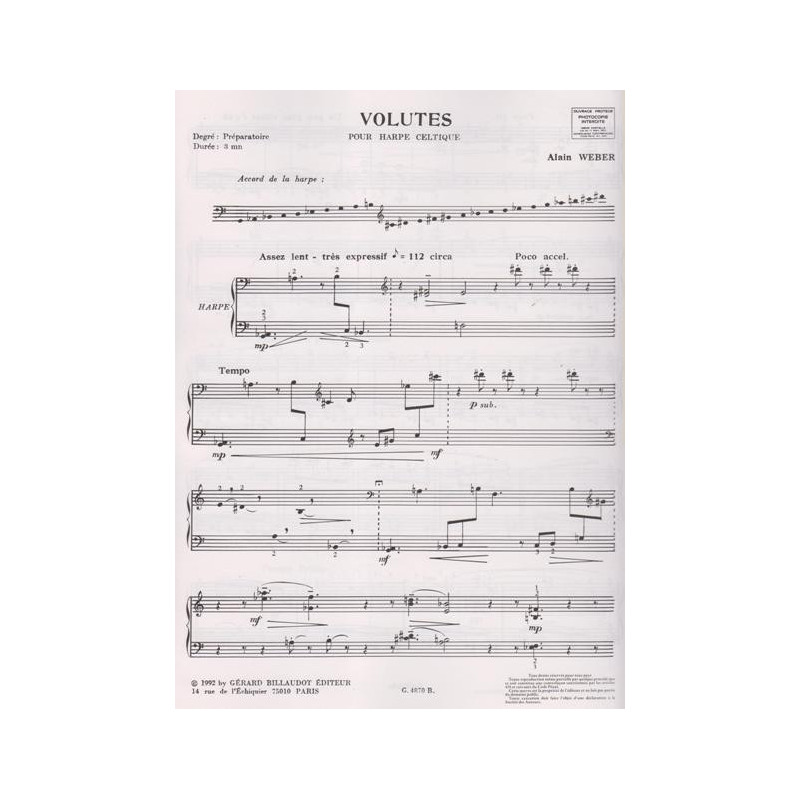 Weber Alain - Volutes