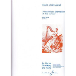 Jamet Marie-Claire - 16 exercices journaliers pour harpe