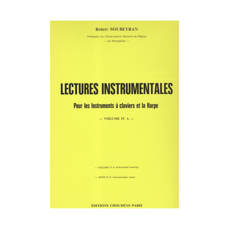 Soubeyran Robert - Lecture instrumentale vol.4 A