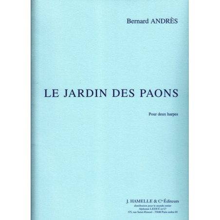 Andres Bernard - Le jardin des paons (2 harpes)