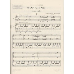 Damase Jean-Michel - Sonatine (deux harpes ou deux pianos)