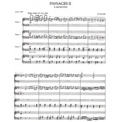 Galais Bernard - Paysages II : Argentine (4 harpes)