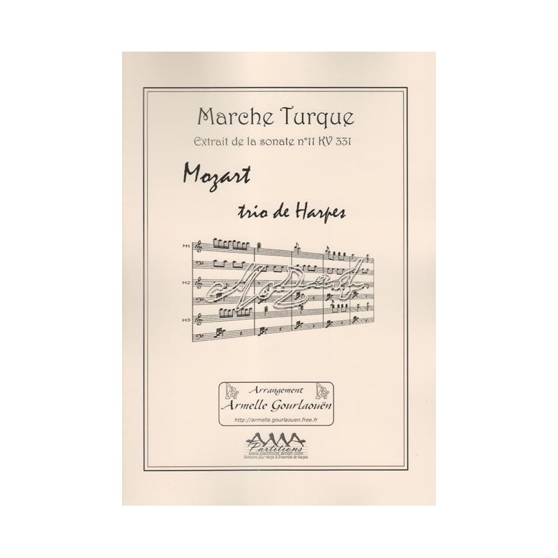 Mozart Wolfgang Amadeus - Marche turque (extrait de la sonate n