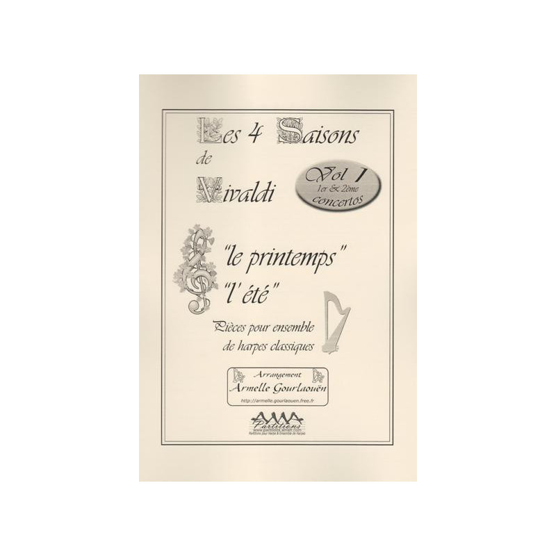 Vivaldi Antonio - Les quatre saisons vol. 1 (2 harpes 