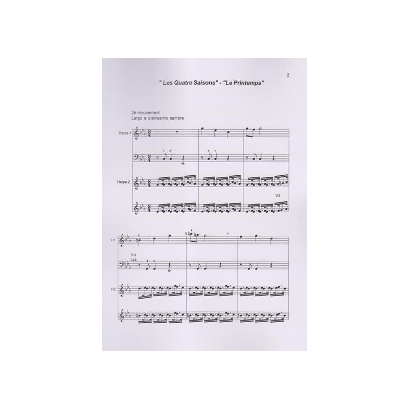 Vivaldi Antonio - Les quatre saisons vol. 1 (2 harpes 