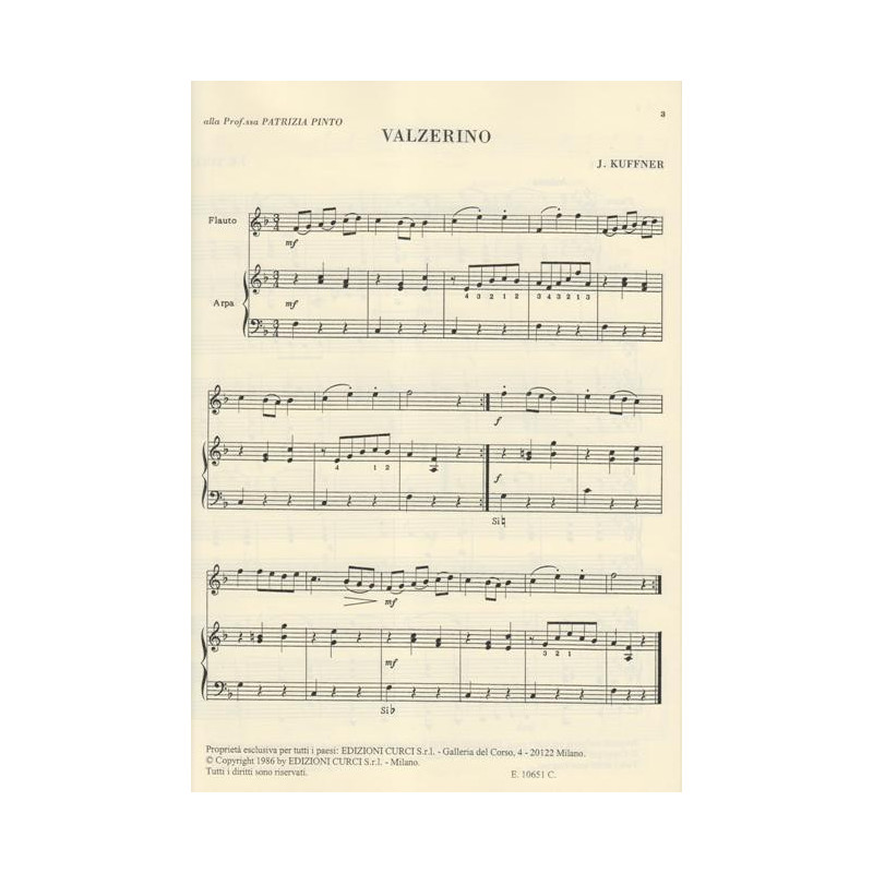 Divers - Album di pezzi facili per flauto e arpa