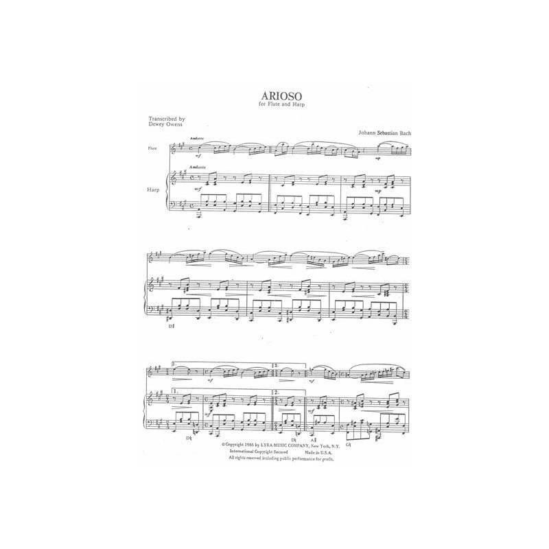 Bach Johann Sebastian - Arioso (fl