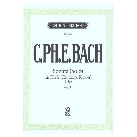 Bach Carl Philipp Emmanuel - Sonate en sol Majeur (G dur)