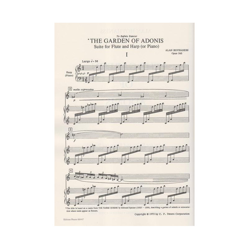 Hovhaness Alan - The garden of Adonis (fl
