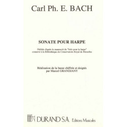 Bach Carl Philipp Emmanuel - Sonate pour harpe (M. Grandjany)