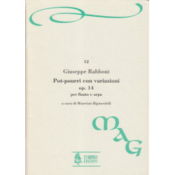 Rabboni Giuseppe - Pot-pourri con variazioni op. 14 per flauto e arpa