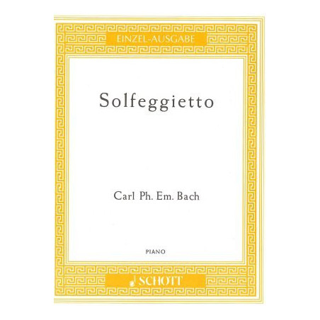 Bach Carl Philipp Emmanuel - Solfeggietto Piano