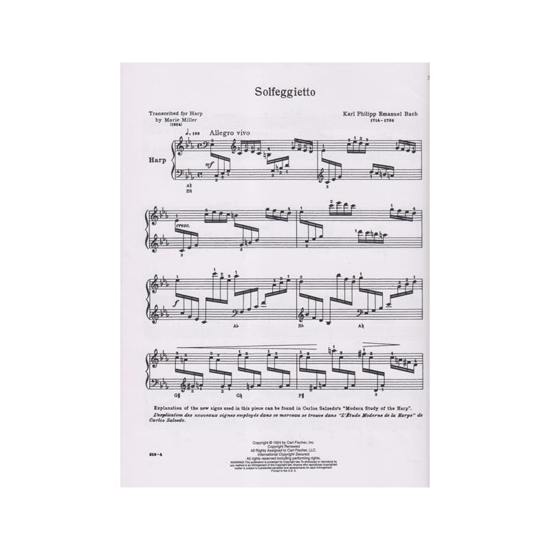 Bach Karl Philipp Emmanuel - Solfeggietto (Marie Miller)