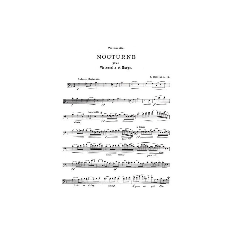 Bellini Fermo - Nocturne op.12 (violoncelle & harpe)