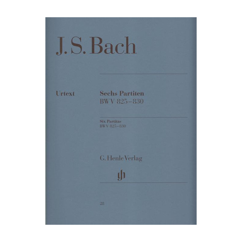Bach Johann Sebastian - 6 partitas (piano) (urtext)