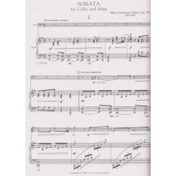 Castelnuovo-Tedesco Mario - Sonate op.208 (violoncelle & harpe)