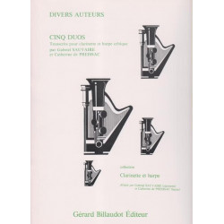Divers Auteurs - 5 duos (clarinette & harpe)