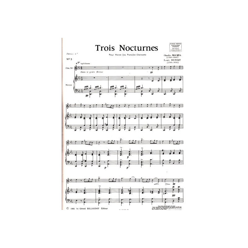 Bochsa Nicolas-Charles - Duport Louis - Nocturne n