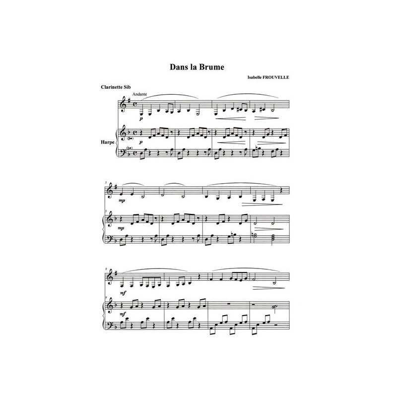 Frouvelle Isabelle - Dans la brume (clarinette & harpe celtique)