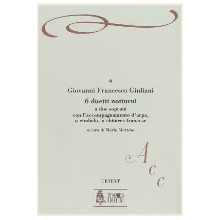 Giuliani Giovanni Francesco - 6 duetti notturni (Urtext) (2 sopranos & harpe ou guitare)