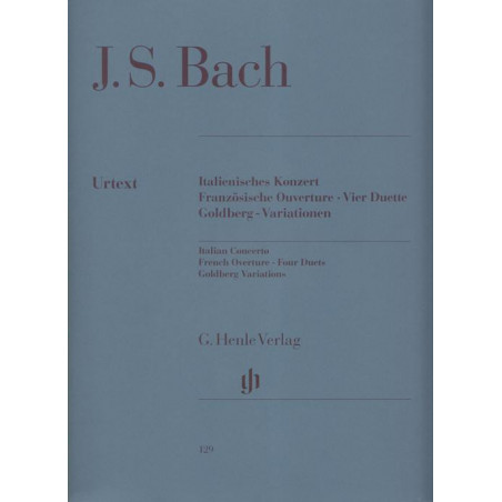 Bach Johann Sebastian - Concerto Italien - 4 duette - Goldberg V