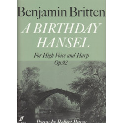Britten Benjamin - A birthday Hansel op. 92 (voix & harpe)