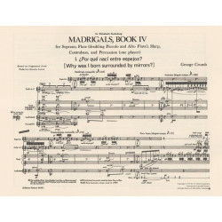 Crumb Georges - Madrigals Book IV (voix & harpe)