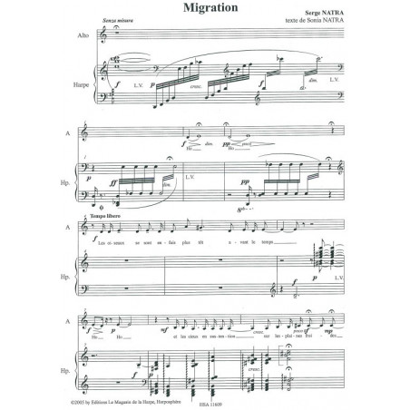 Natra Serge - Deux poemes (voix & harpe)