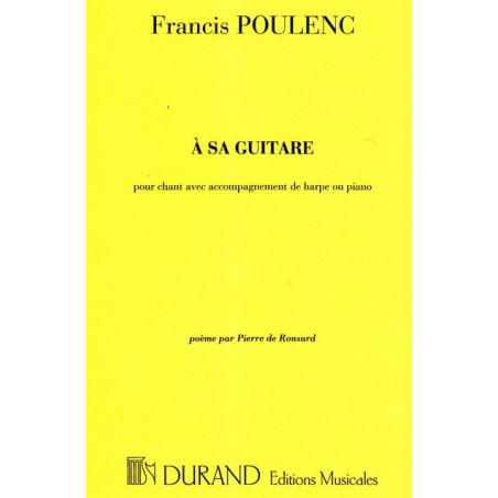 Poulenc Francis - A sa guitare : Po