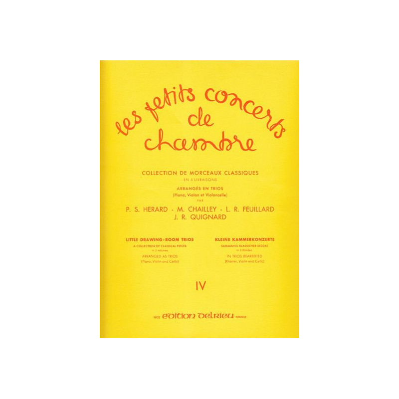 Divers Auteurs - Les petits concerts de chambre Vol. 4 (violon, violoncelle & piano ou harpe)