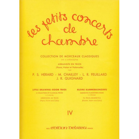 Divers Auteurs - Les petits concerts de chambre Vol. 4 (violon, violoncelle & piano ou harpe)